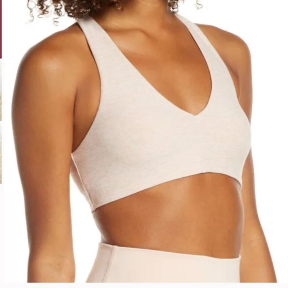 ALO Alosoft Base Bra in Nectar Heather (size S)